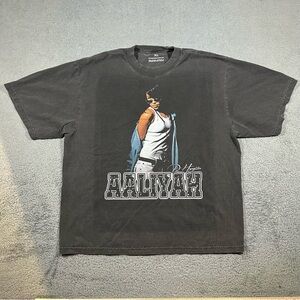 Aaliyah Grey Fade Princess Of R&B Rap Tee Shirt Men’s XL #948